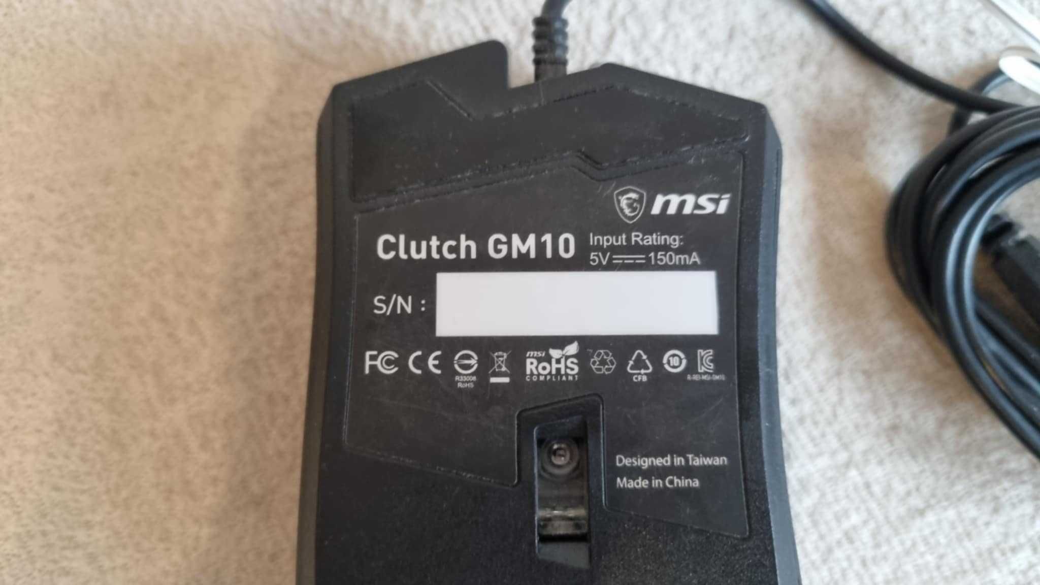 Mysz Przewodowa MSI CLUTCH GM10 Uszkodzony Scroll