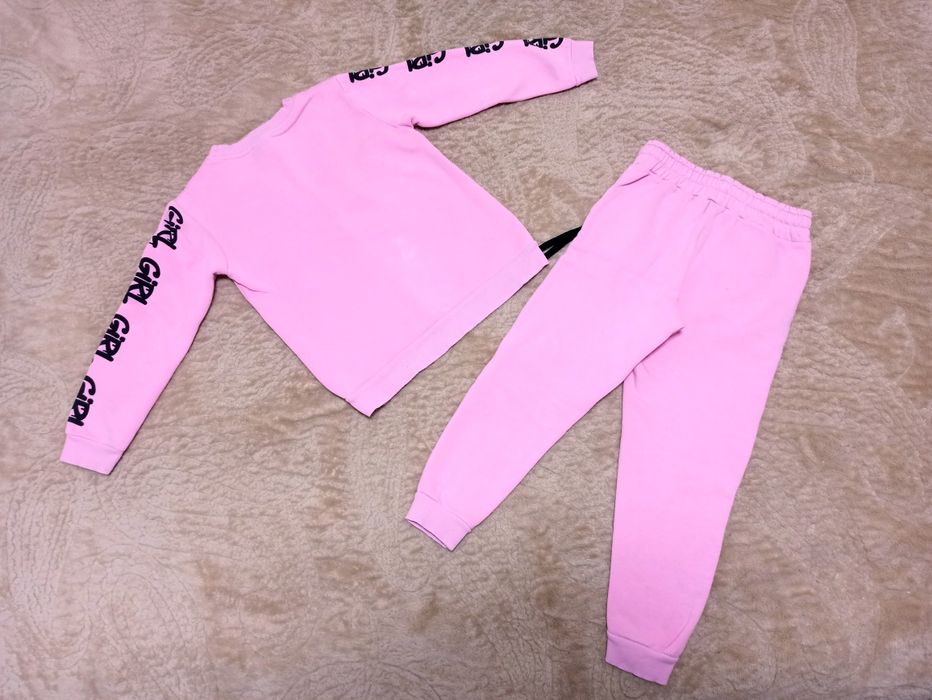 Теплий 116 спортивний костюм дівчинки дівчачий фліс начіс утеплений