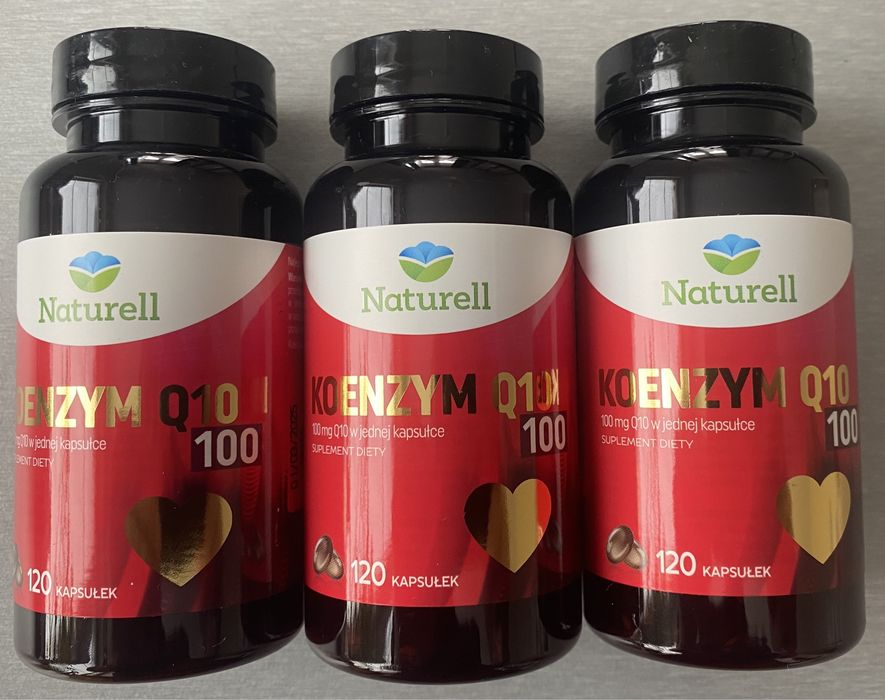 3x Koenzym Q10 100 mg 360kaps Naturell najwyższa dawka 1+2 gratis Wwa