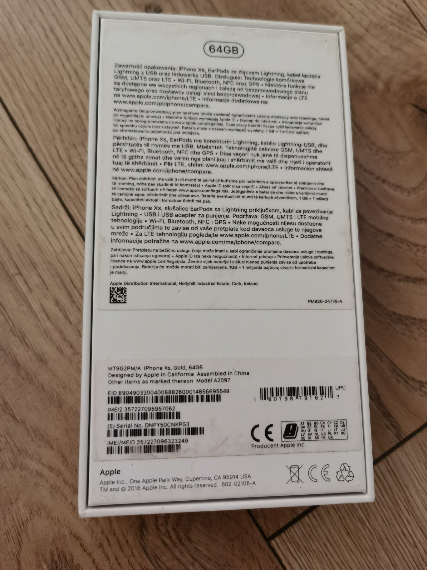 iPhone XS Gold 64 GB / Pudełko / Wysylka