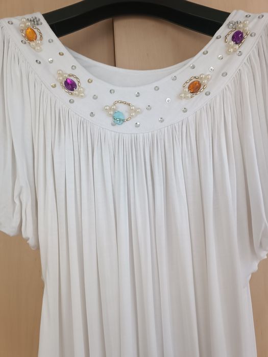 Sukienka biała bawełniana