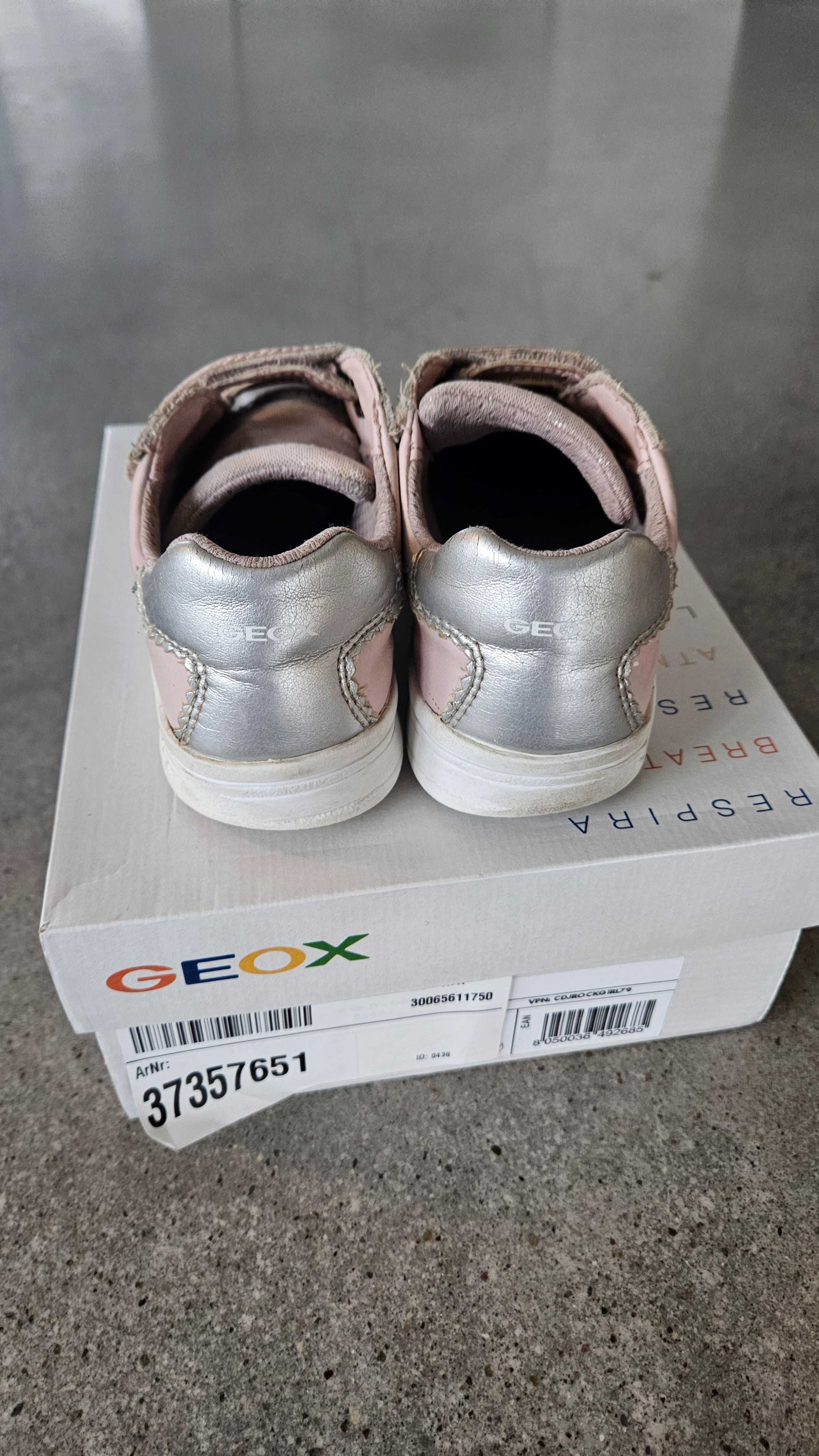 Geox Sneakers Dj Rock Różowe. Rozmiar 28. Na rzepy.