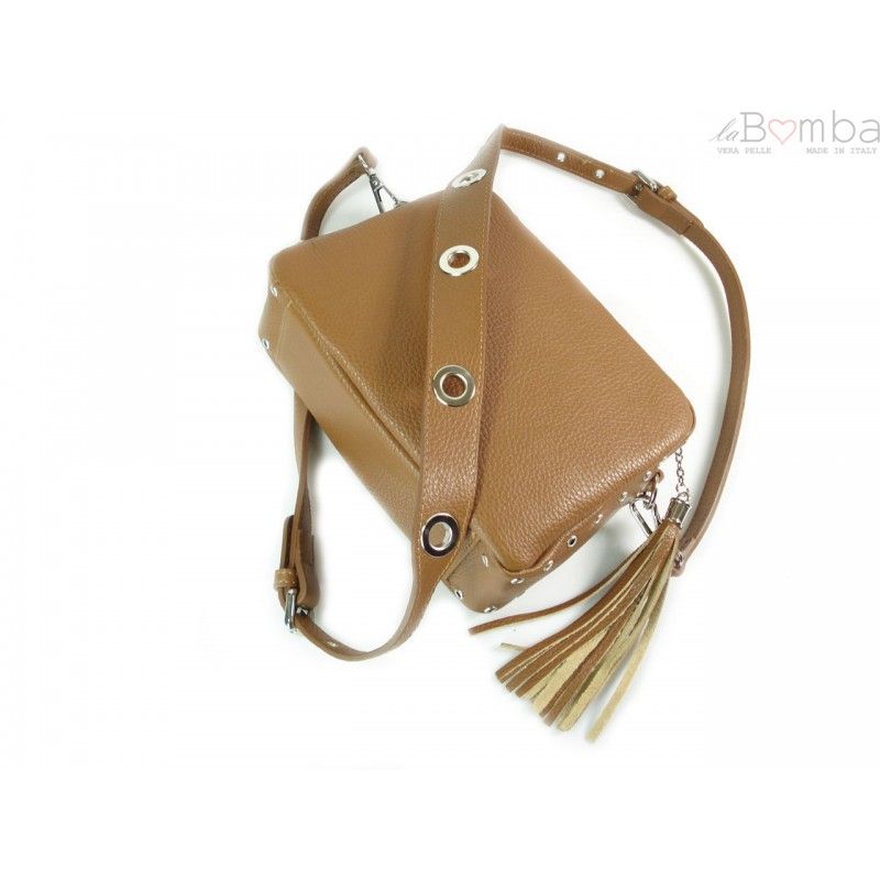Listonoszka  Srebrne Okucia Vera Pelle Camel  Vp1188C
