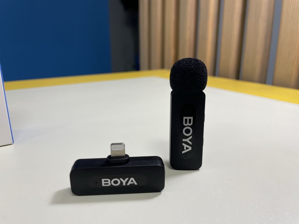 Продам беспроводной микрофон Boya V1 lightning (петличка)