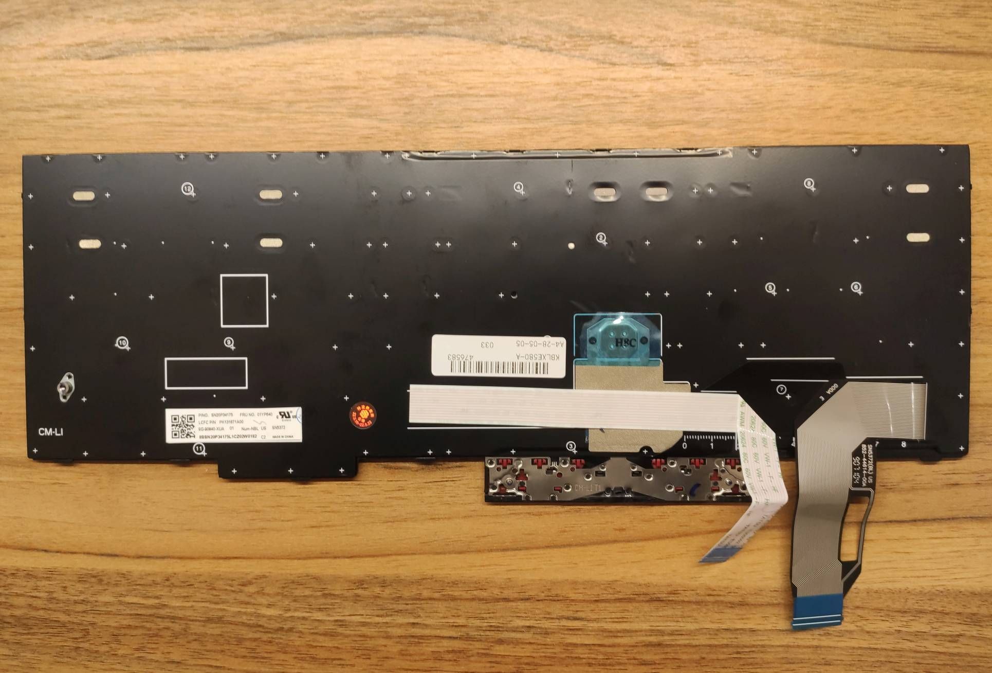 Клавіатура Lenovo thinkpad e580 l580 e585 t580s t590 e590 e595 p52 p53