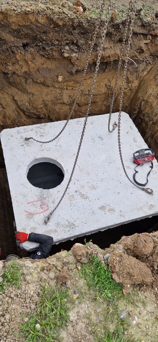 Szambo kompleksowy przyłącz, kanalizacja, zbiornik na deszczówke