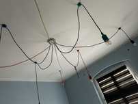 Lampa żyrandol szmurkowy