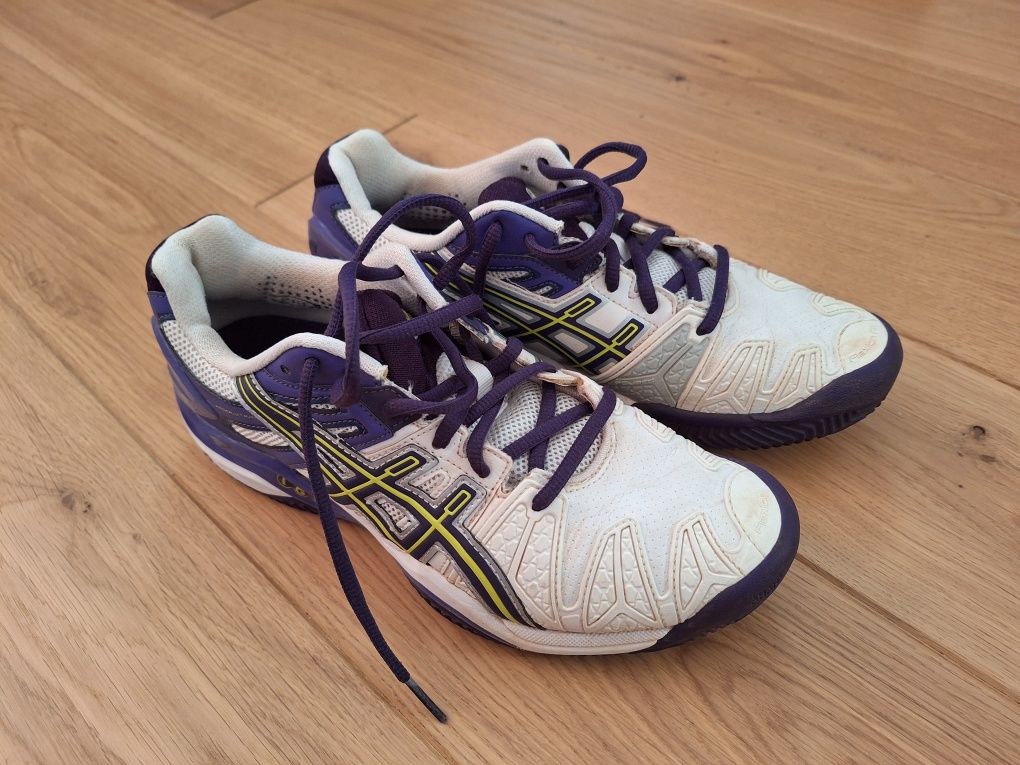 Buty tenisowe damskie Asics gel resolution na mączkę roz. 40