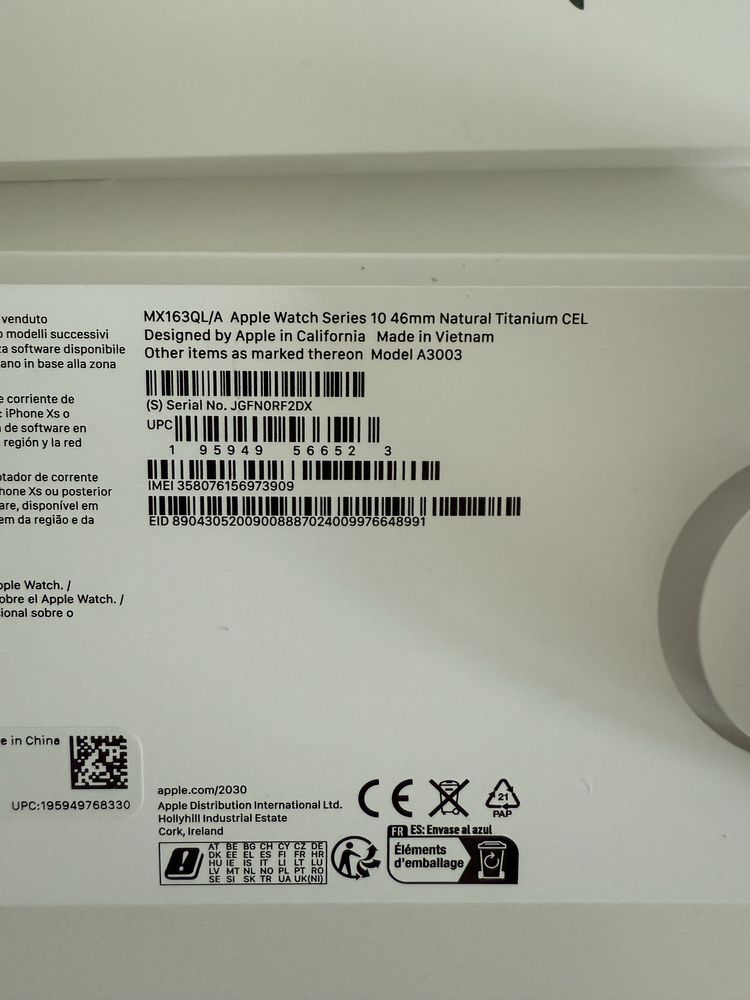 Apple Watch Series 10 Titânio Natural