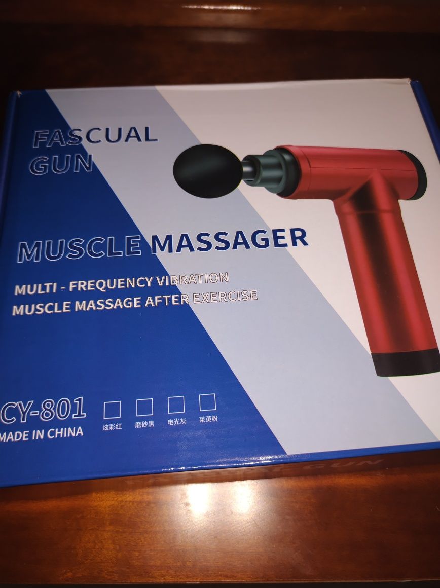 Pistola de massagem muscular cy-801 com visor LCD SELADO