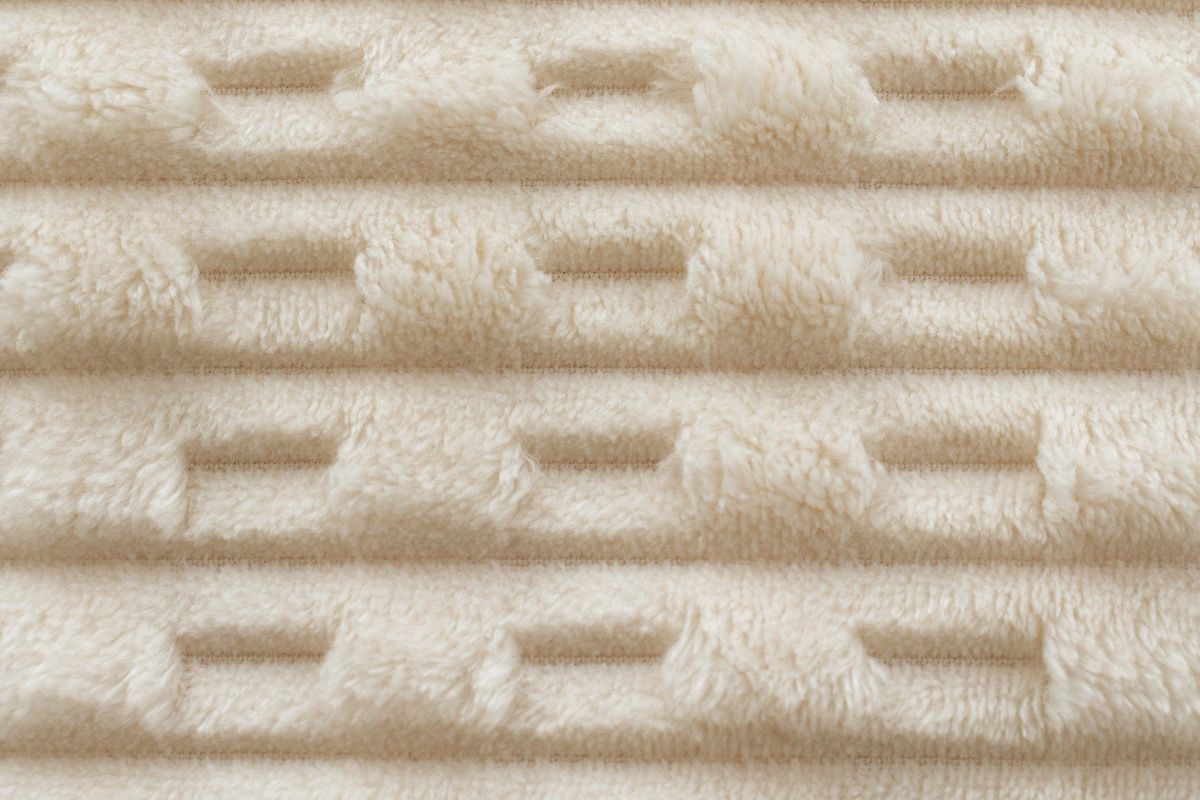 Koc 200x220 Mikrofibra Wytłaczana Jednolity Narzuta na Łóżko Ivana 04