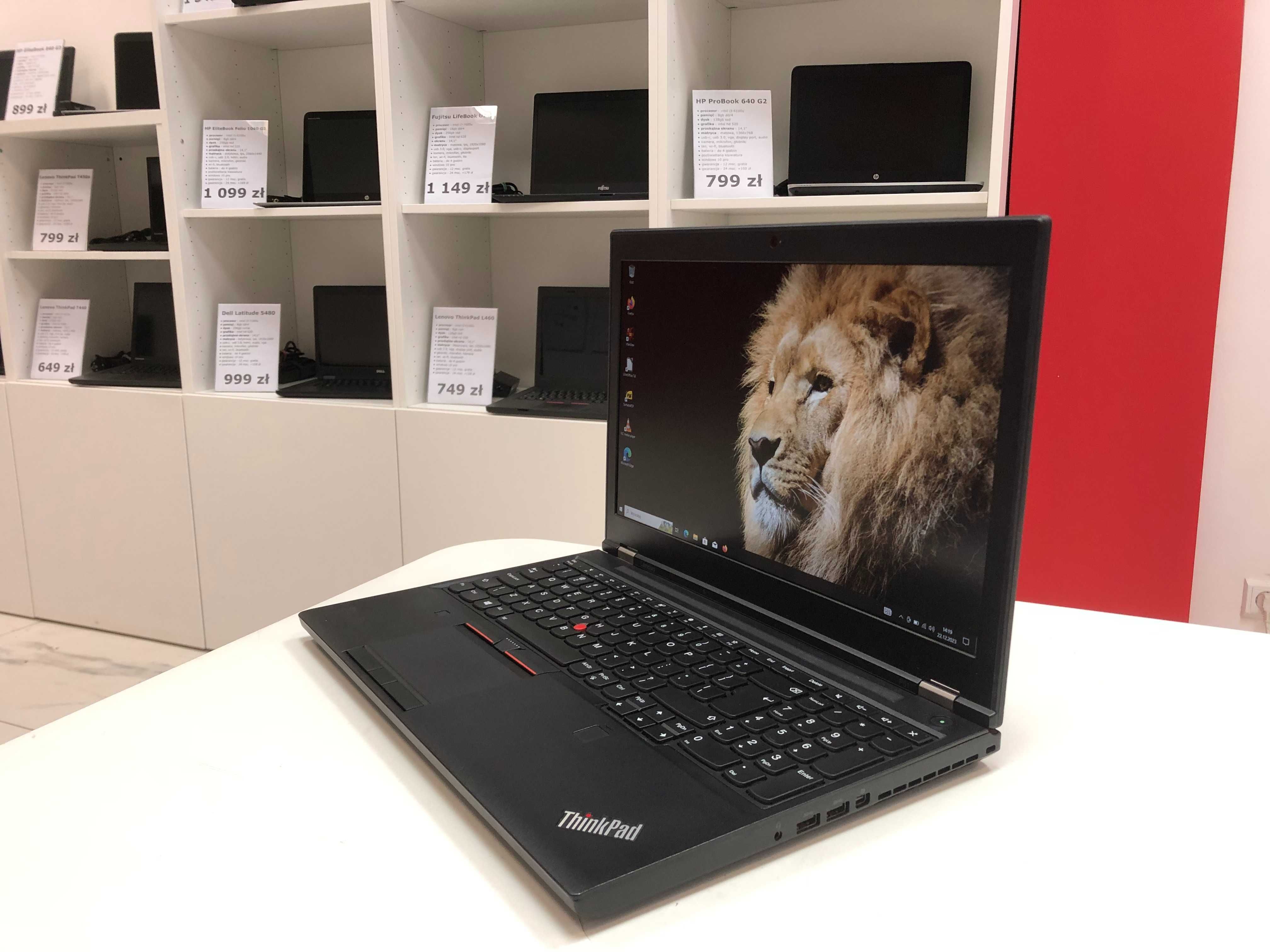 Solidny Lenovo ThinkPad P51 15" i7HQ 32GB 512SSD Quadro IPS FHD Kl. A
