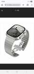 Correia alumínio prateada Apple Watch 42/44/45 e 49mm