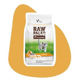 RAW PALEO Kitten Turkey & Chicken Indyk Kurczak 250g Hipoalergiczna