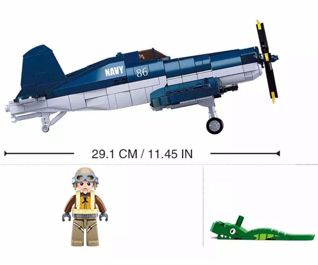 Конструктор Армия SLUBAN M38-B1109 Самолёт Чанс-Воут F4U Ко