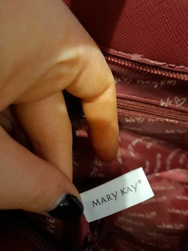 Bordowa torebka na ramię Mary Kay