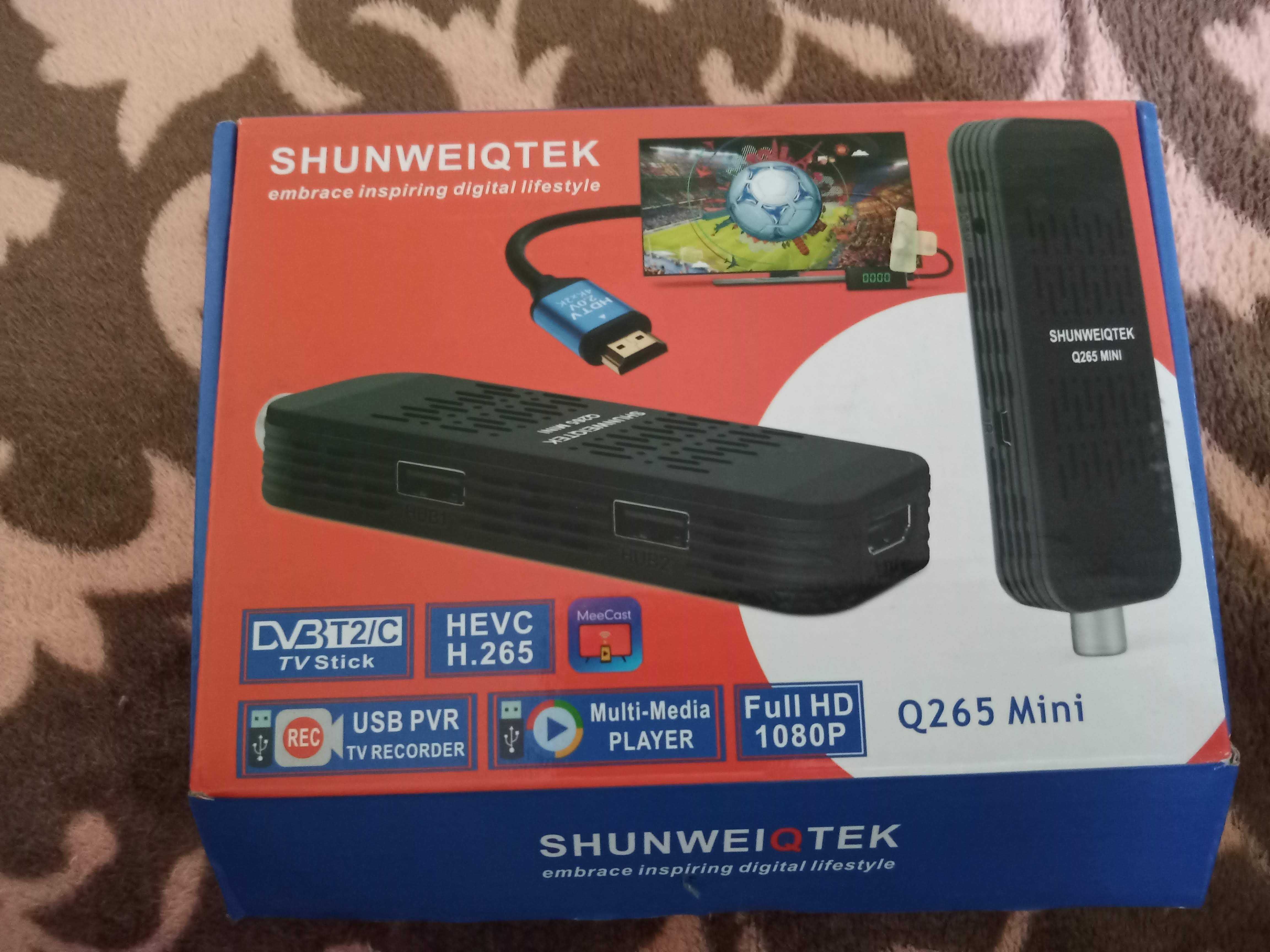 Тюнер dvb-t2 shunweiqtek q265 міні