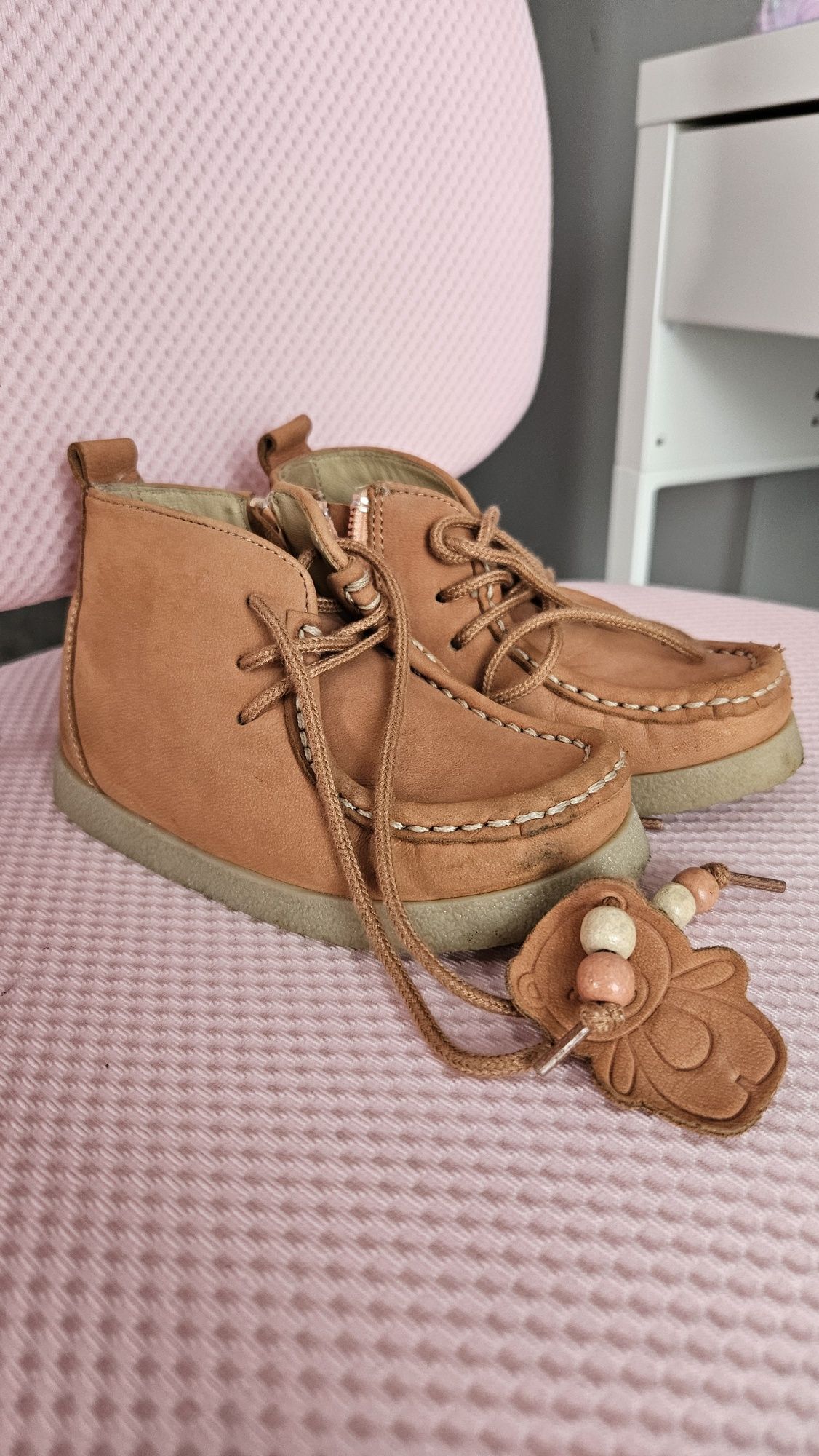 Skórzane botki Lasocki r. 25
