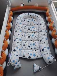 Kokon niemowlęcy niebieski w gwiazdki