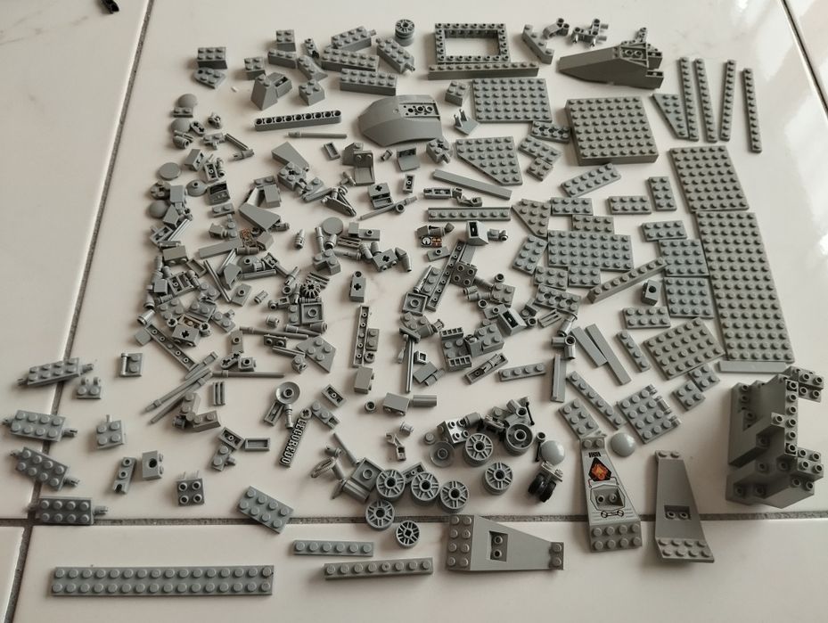 LEGO peças original cor cinza claro