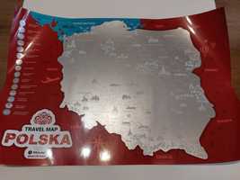 Mapka zdrapka Travel Map Polska