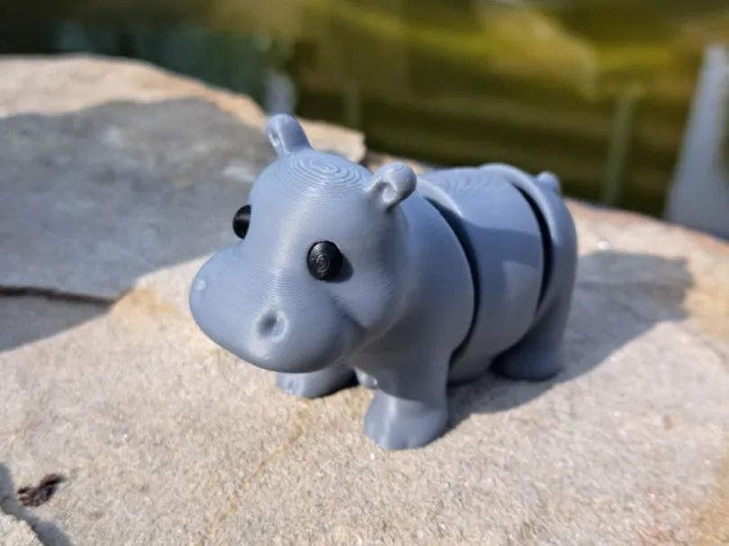 Hipopótamo Flexível para Decorar
