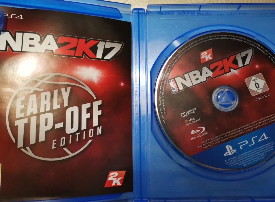 Jogo PS4 NBA 2K17 em excelente estado, como novo