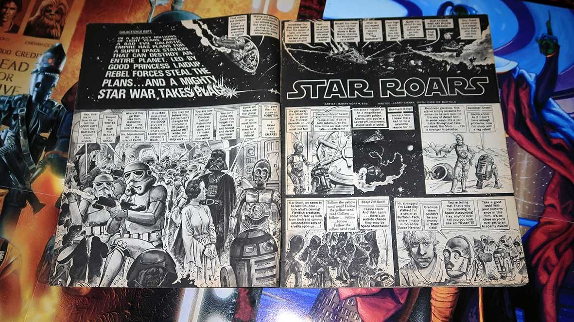 Conjunto Star Wars vintage revistas posters cartazes