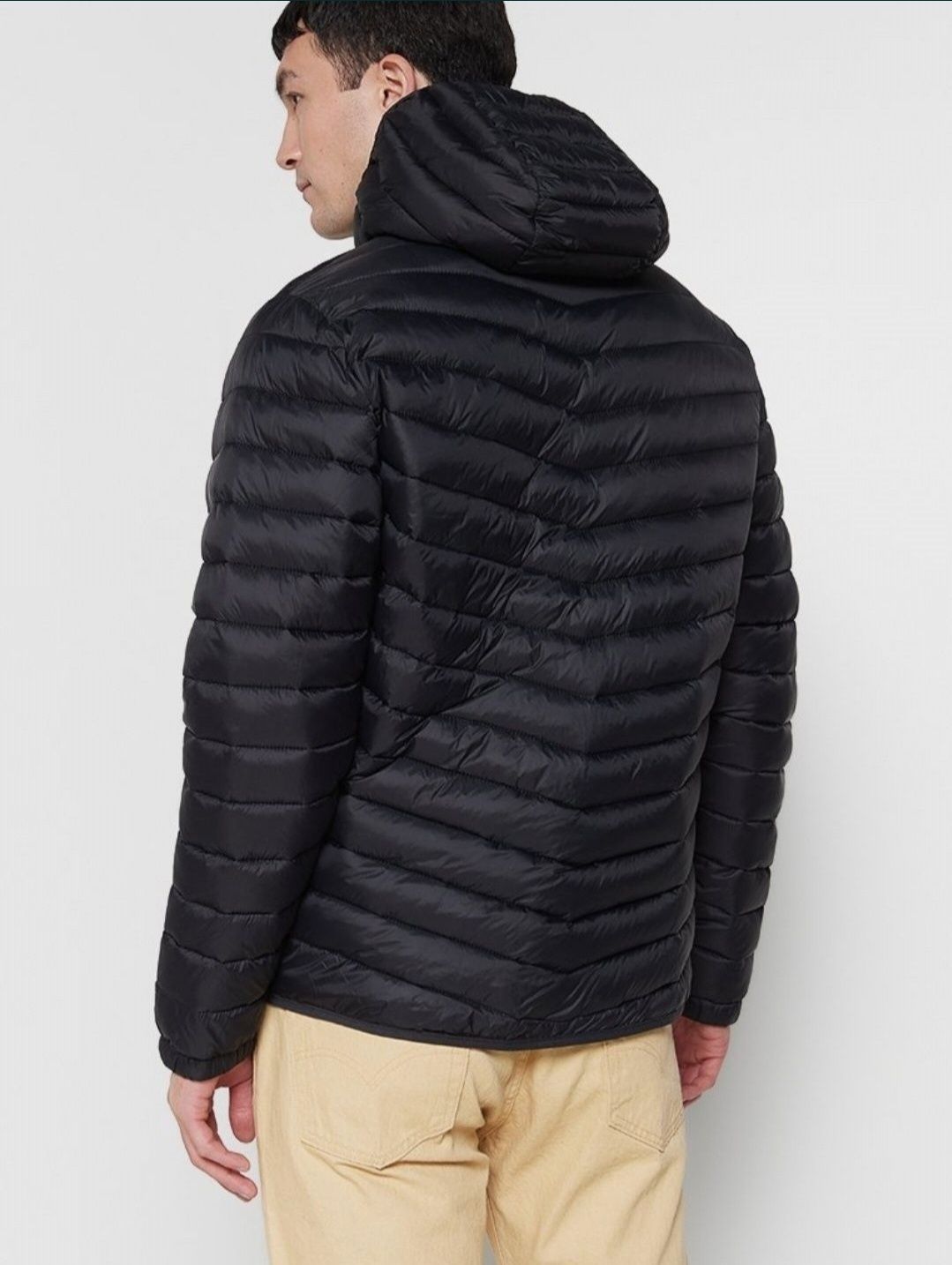 Premium Kurtka Hollister XXL by Abercrombie puffer 2024 czarna