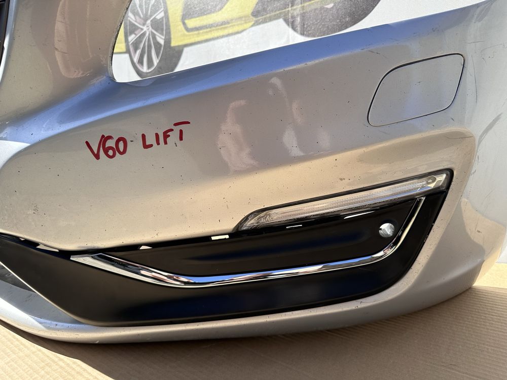 Volvo S60 V60 zderzak przód lift grill DRL