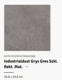 Płytki podłogowo-ścienne Industrialdust Grafit Gres 59,8X59,8 4paczki