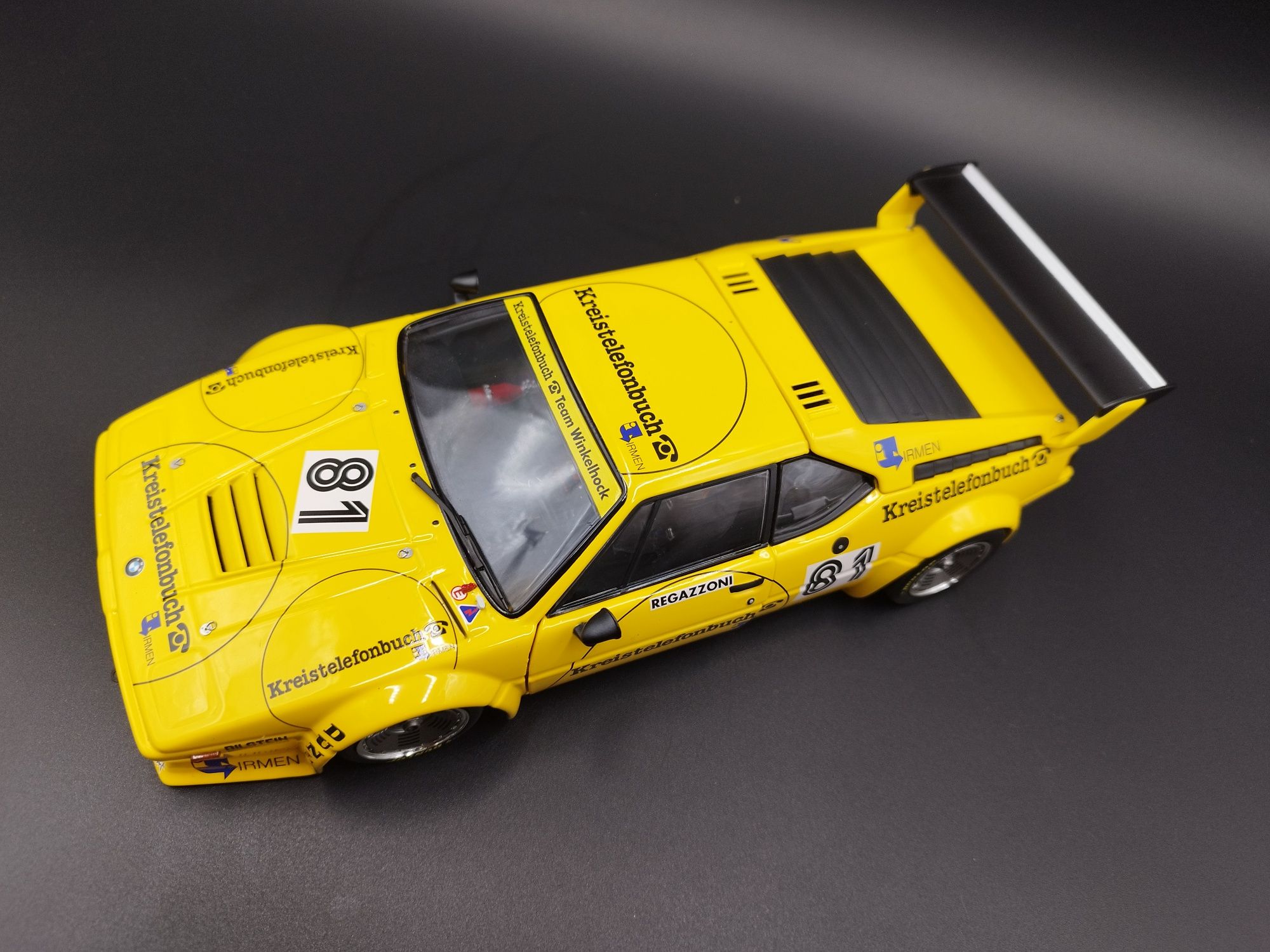 1:18 Minichamps BMW M1 Procar 'KREISTELEFONBUCH' TEAM Winkelhock model