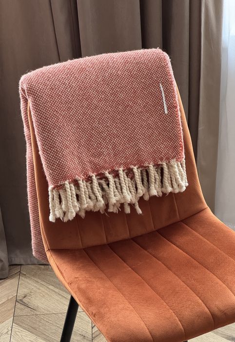 Wełniany koc Ikea Ulltistel 130×170 cm terakota