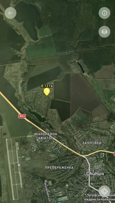 0,12 га Земля для садівництва