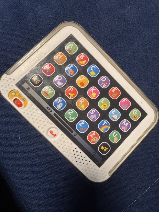 Tablet fisher price zabawka dla dzieci alfabet literki piosenki