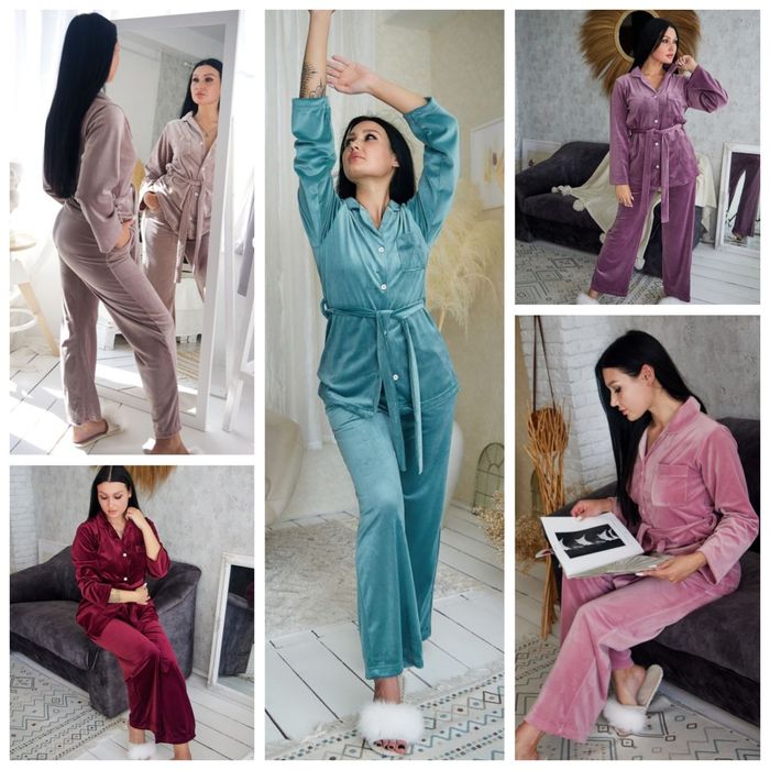 Двійка велюр рубчик різні кольори