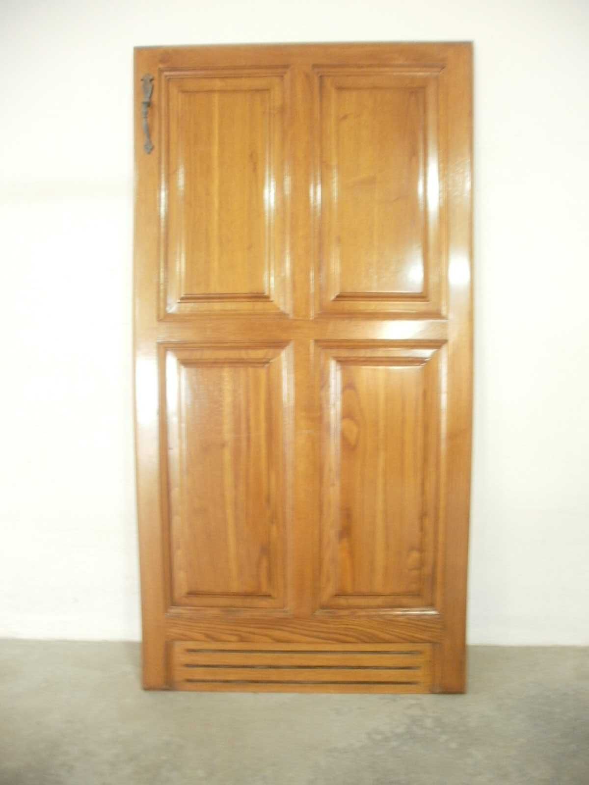 Porta de armário para frigorifico embutido em madeira de carvalho
