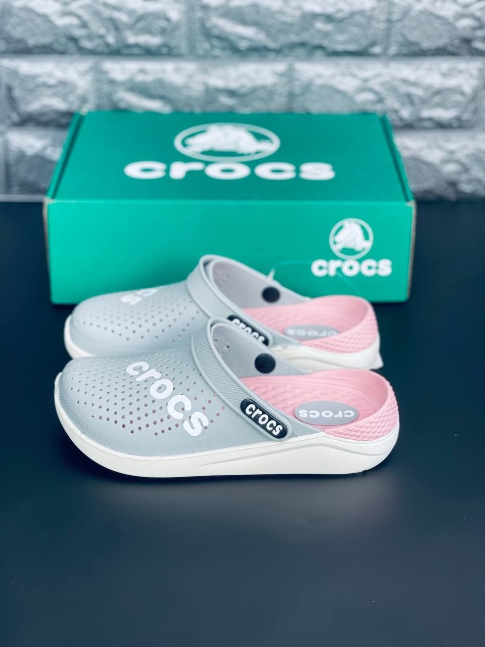 ЖЕНСЬКИЕ кроксы Crocs liteRide 2023 серые шлёпанцы  
Крокс Лайтрайд 36