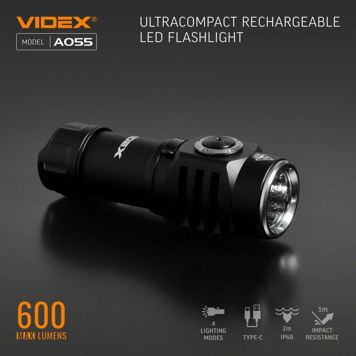 Latarka VIDEX VL055 600LM