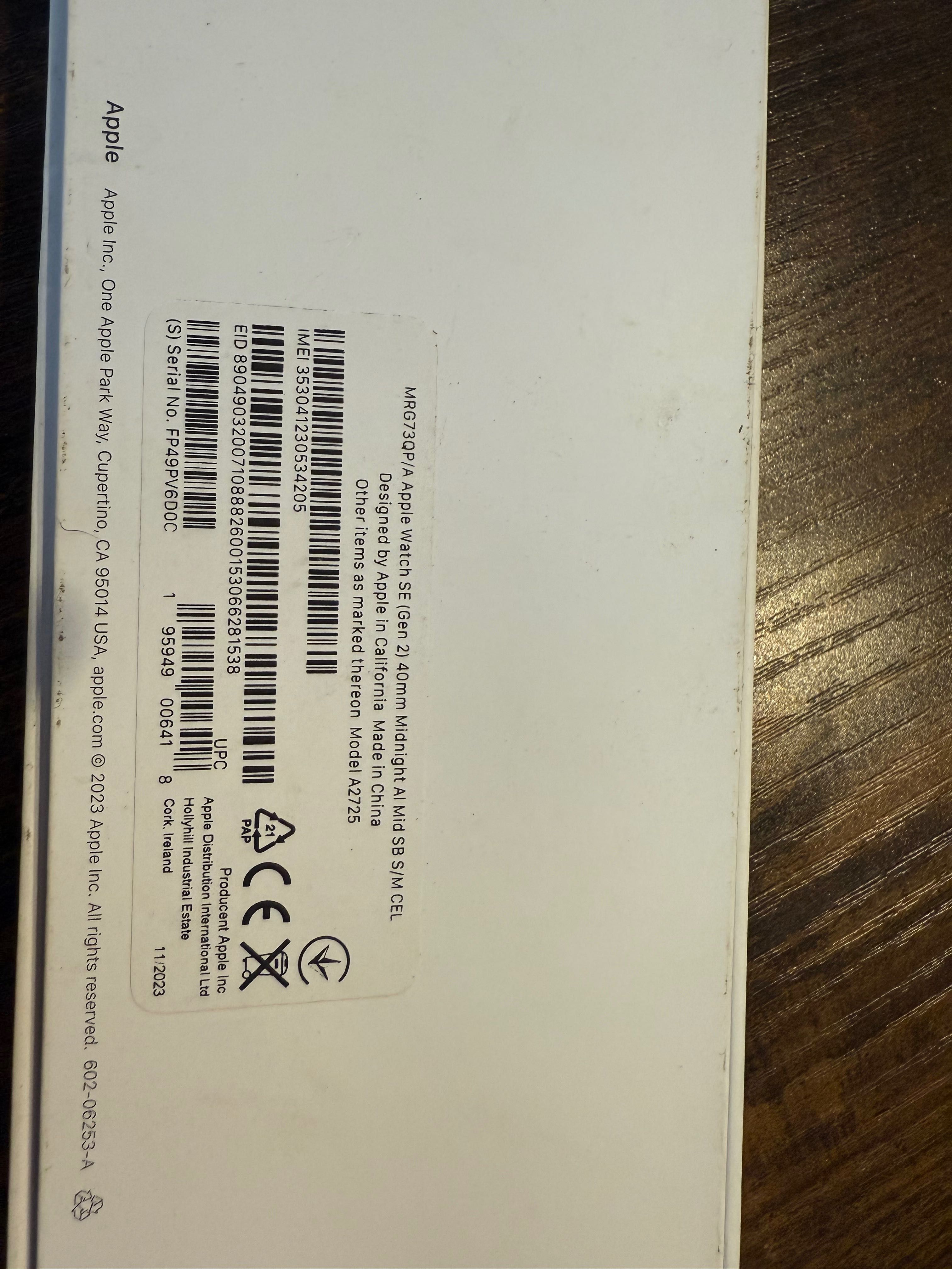 Apple Watch SE 2. 40MM