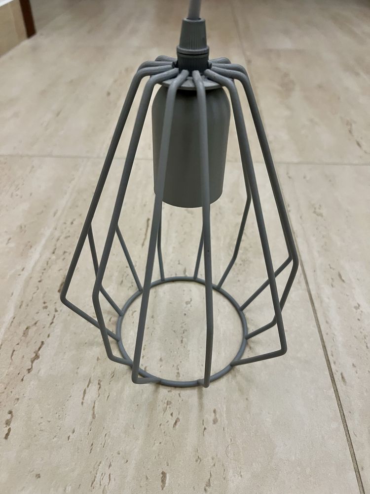 Lampa sufitowa młodzieżowa wisząca loft Brylant Gray 2226 szara