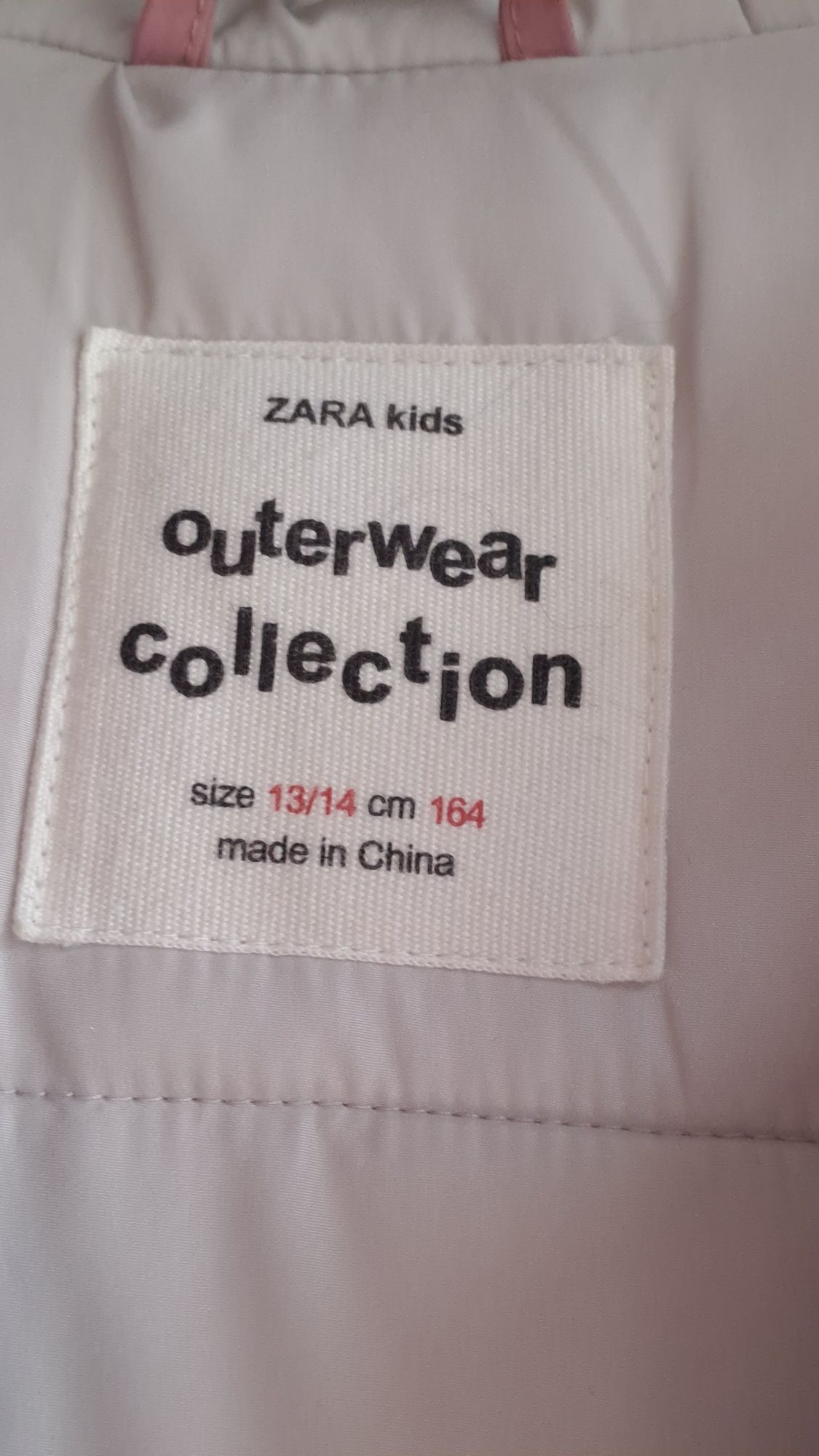 Kurtka zimowa dziewczęca/płaszcz Zara r.164