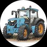 Opłatek na tort Ciągnik Rolniczy John Deere