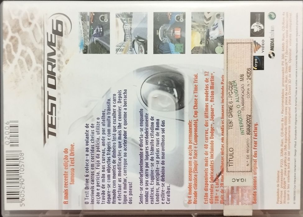 Jogo Test Drive 6 para PC
