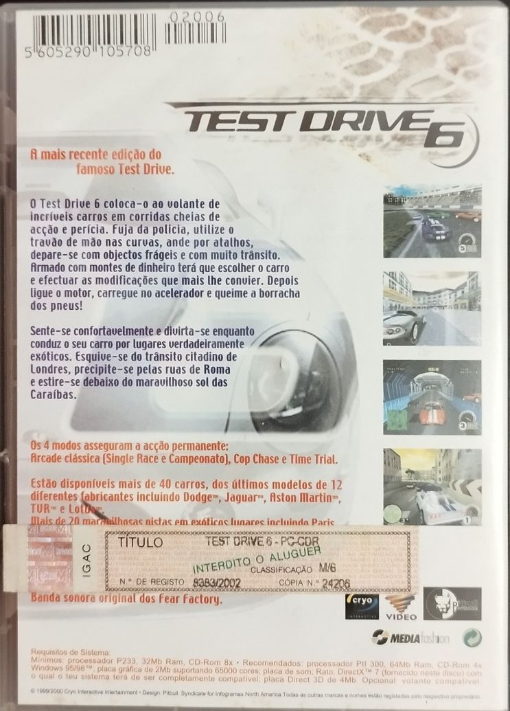 Jogo Test Drive 6 para PC