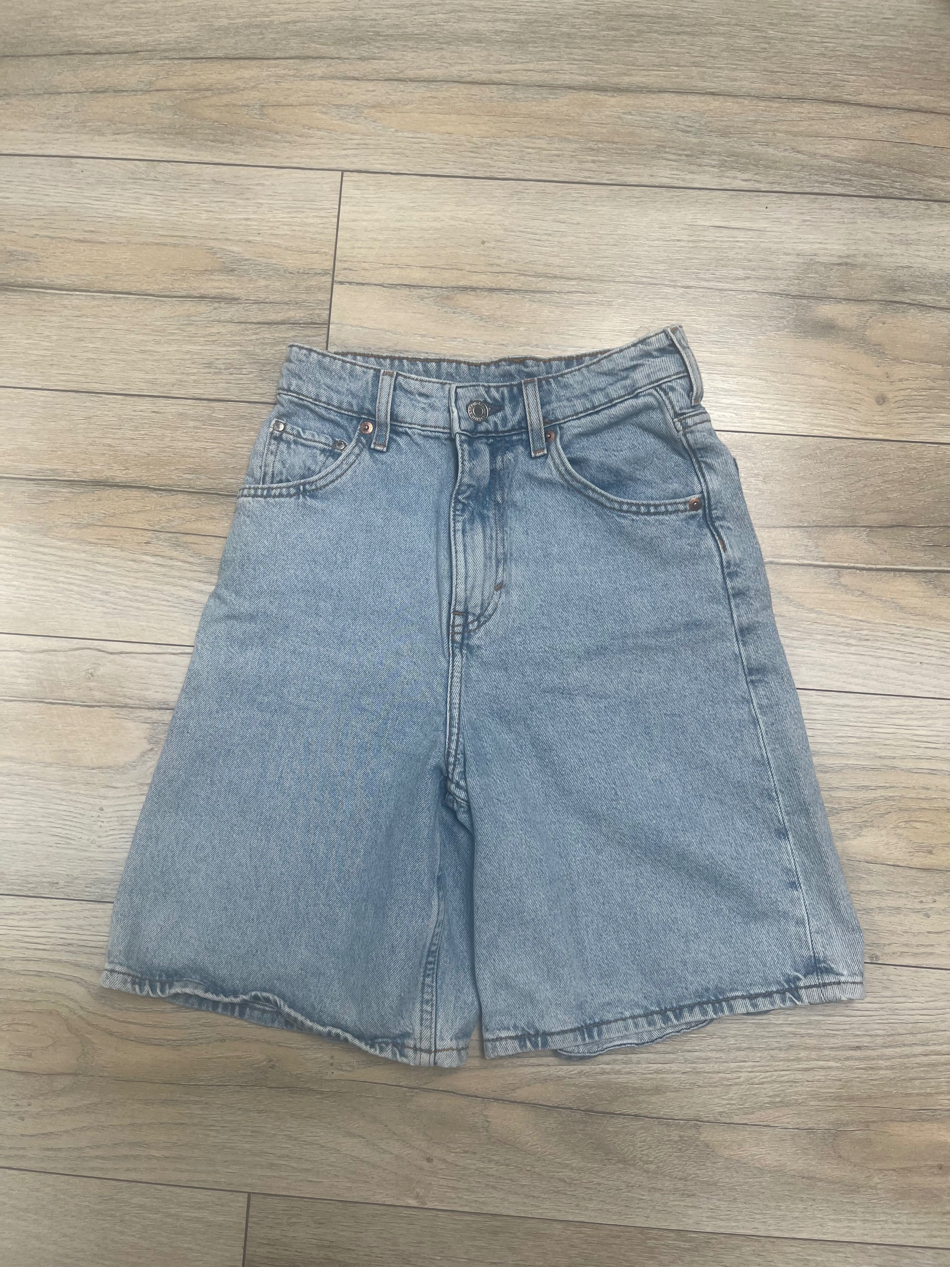 spodenki jeansowe bermudy XS