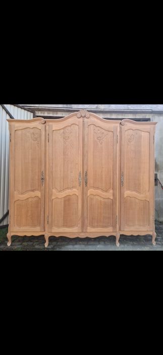 Szafa ludwikowska 4drzwiowa oczyszczona wypiaskowana