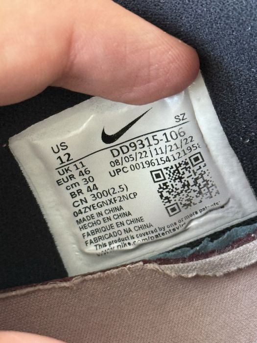 Найк еир аір джордан 1 nike air jordan 1 low pink 46 розм golf 12 uk д
