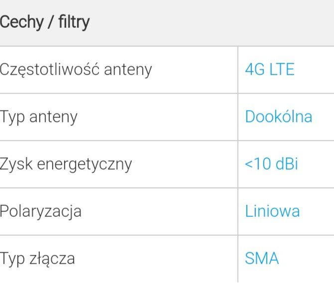 Anteny LTE |Teltonika 003R-00300 |4dBi, SMA|70 sztuk