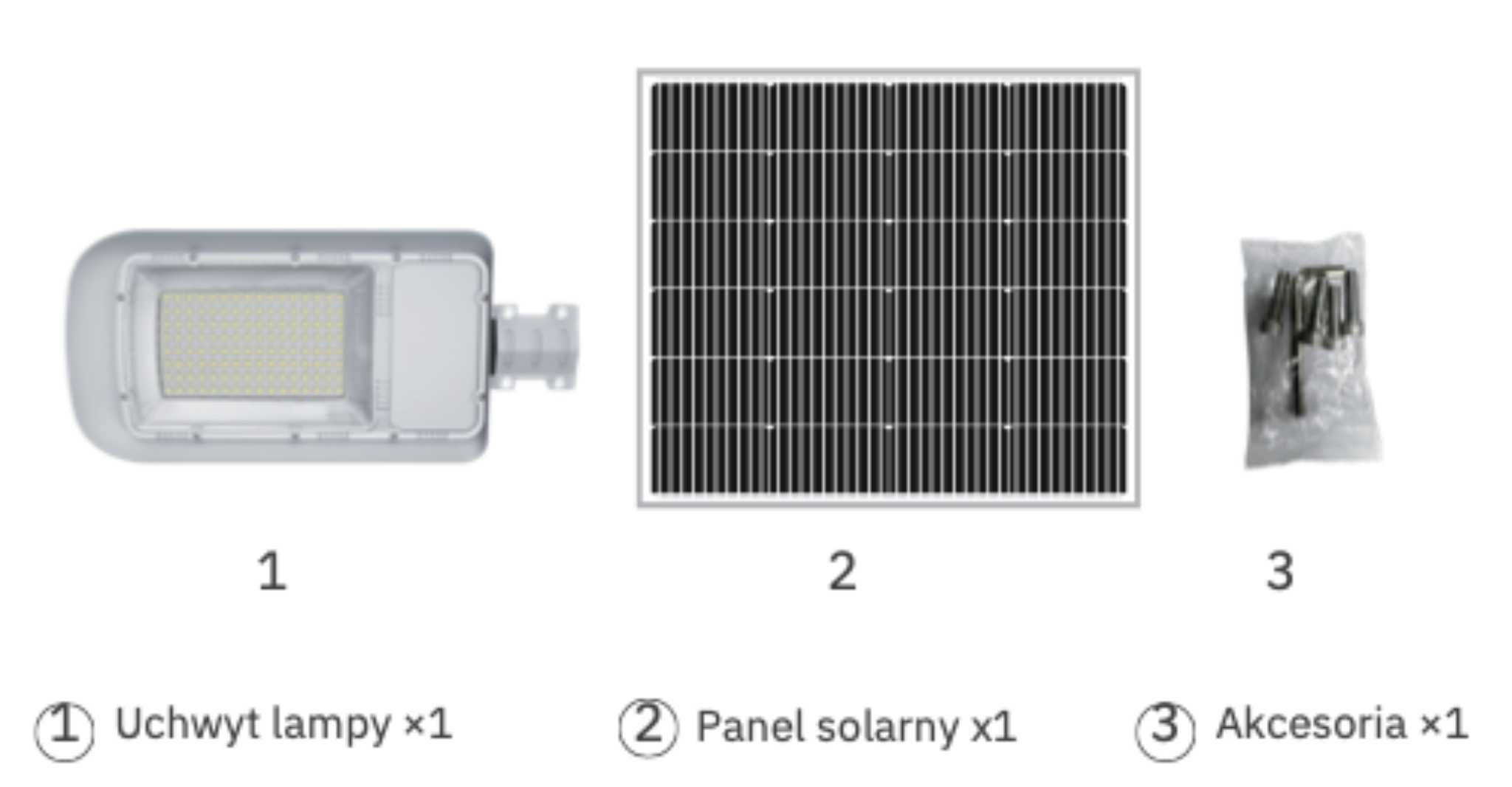 Lampa Solarna Uliczna 3000lm + panel fotowoltaiczny 65W BESSLER.PL